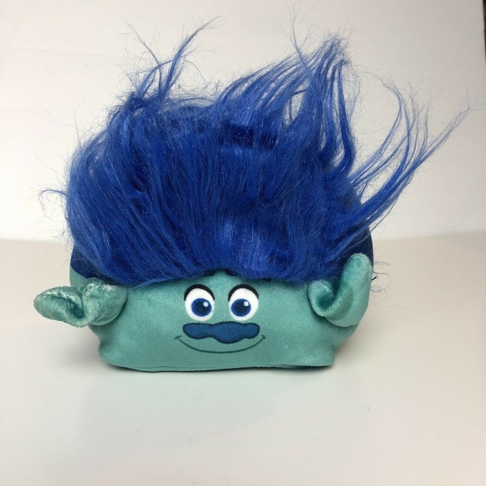 Dreamworks Troll Blue Soft Plush Stuffed Cube 4”‎